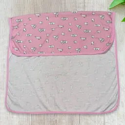 Tinycare Baby Bath Towel Rabbit Print - Pink-picture-4