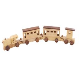 Desi Karigar Brown Wooden Engine & Train Toy-20