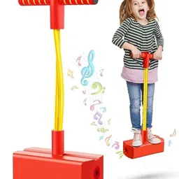 MUREN Foam Pogo Jumper for Kids Musical Bouncing Toy with Sound & Light Effects -Indoor/Outdoor Fun Jumping Stick (Multicolor)-picture-29