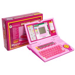 FUNVERSE Educational Laptop Computer Toy with Mouse for Kids Above 3 Years - 20 Fun Activity Learning Machine, Now Learn Letter, Words, Games, Mathematics, Music, Logic, Memory Tool - Pink-34