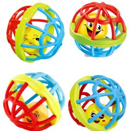 ADKD Rattle Teether Biggie Ball Pack of 4 - Multicolour-9
