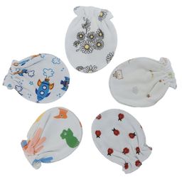 Bembika Cotton Pack Of 5 Floral & Space Theme Designed Mittens - Multi Colour-picture-3