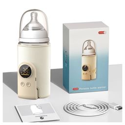 StarAndDaisy Portable Baby Bottle Warmer for Kids Electric Warmer with Fast Type-C Charging, Built-in Temperature Sensor Time-Saving, White-image-33