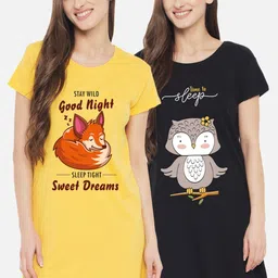 FFLIRTYGO Printed Nightdress-image-9