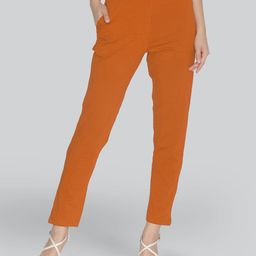 LYRA Women Orange Smart Solid Trouser-picture-12