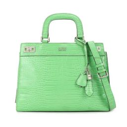 Guess Green Katey Textured Satchel-image-56