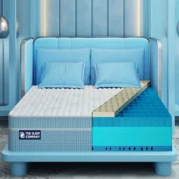 The Sleep Company SmartGrid Natural Latex King Size Bed Luxe Royale Mattress - 6 inches-image-23