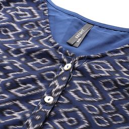 Sztori Plus Size Geometric Printed Fit & Flare Dress image 2