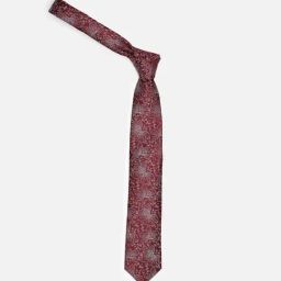 Louis Philippe Red Embroidered Tie-picture-15