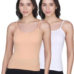 DChica Pack Of 2 Women Cotton Camisoles-image-12