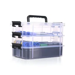 Aura Black Set of 2 Regular Multi-Utility Organisers image 4