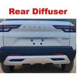 Auto Pearl Bumper Diffuser Reflector ABS Rear Compatible For Maruti Suzuki Brezza 2020, Diffuser_Brezza2020_Rear image 3