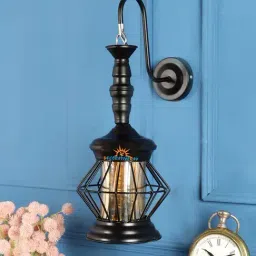 DecorativeRay Black Iron Wall Light - Set of 1-image-89