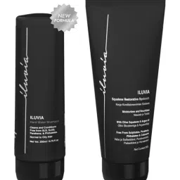 iluvia Professional Basic Hair Care Combo - Cleansing Shampoo & Restorative Conditioner - 200 ml-picture-27