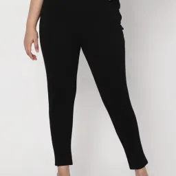 Vero Moda Curve Black Mid Rise Pants-image-34