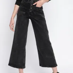 Tales & Stories Black Flared Fit Jeans-image-60