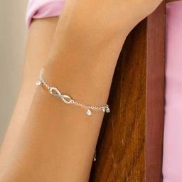 Shaya 92.5 Sterling Silver Infinite Laughter Bracelet for Women-image-29