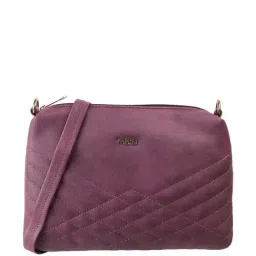 Mochi Purple Quilted Pouch for Women-image-33