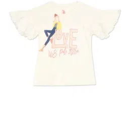 U.S. Polo Assn. Kids White Printed T-Shirt-picture-38