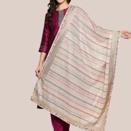 Dupatta Bazaar Blush Pink Embroidered Dupatta-picture-22