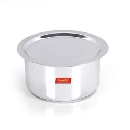 Sumeet Granite Finish NonStick Silver Stainless Steel Round Shape Grill Pan 1.9L-18