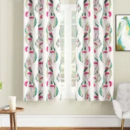 SEJ by Nisha Gupta Off-White Polyester 5 Ft. Window Curtain - Set of 2-32