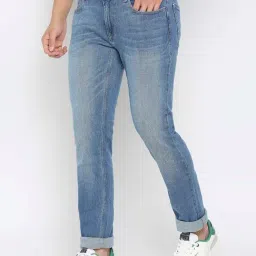 Spykar Light Blue Slim Fit Low Rise Jeans-picture-42