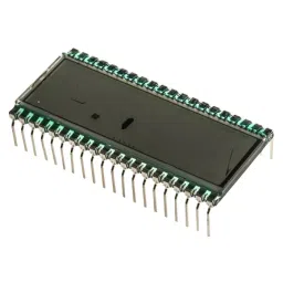 RS PRO 7-Segment LCD Display, Black on Grey, 1 Row by 3-1/2 Characters, Transflective Model No 1858535-61