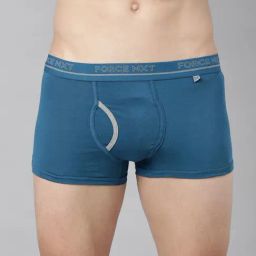 Force NXT Blue Cotton Regular Fit Trunks-image-52