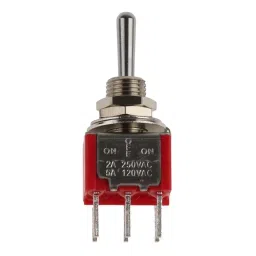 RS PRO Toggle Switch PCB Mount On-Off-On DPDT Through Hole Terminal 120 AC/DC 28 V AC/DC, 401692-17