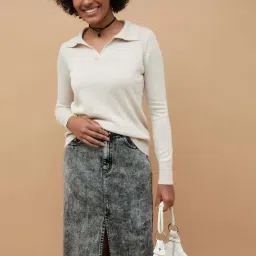 Fame Forever by Lifestyle Beige Cotton Plain Top-picture-30