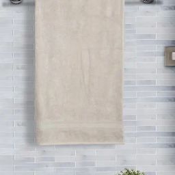 Fabindia Sancha Beige Cotton Woven Towel-image-49