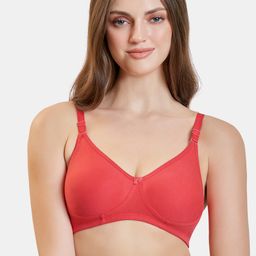 MAROON Full Coverage All Day Comfort Seamless Cotton T-shirt Bra-image-76