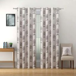 Swayam Sigma 5 ft. Eyelets Window Curtains - Set of 2 image 2