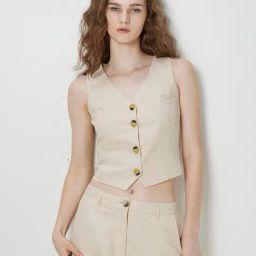 Cover Story Beige Waistcoat-image-96