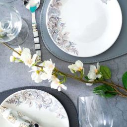 Servewell Flourish Multicolor Melamine Side Plate  - Set of 6-0