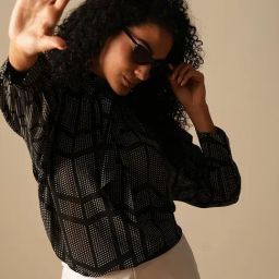 Globus White Animal Print Top-image-93