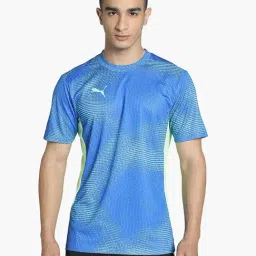 Puma Blue Slim Fit individualFINAL Slim Fit Football Jersey-picture-48