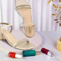 Metro Women's Gold Ankle Strap Sandals-image-50