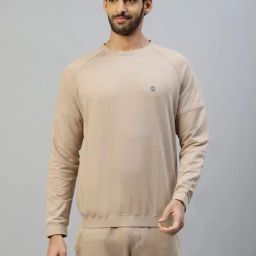 Slowave Beige Regular Fit Sweatshirt-image-60