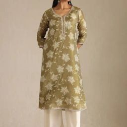 Soch Green Other Floral Kurta-image-61