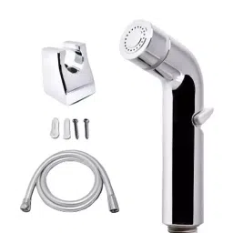 D&B BATHWARE ABS Chrome Finish Health Faucet with 1 m Hose and Holder, DB-TLTHF6618-29