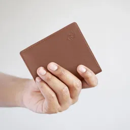 Kara Tan Leather Bi-Fold Wallet for Men image 1
