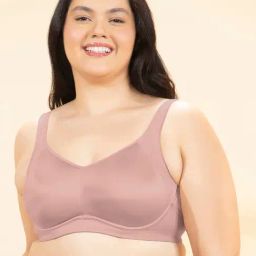 Amante Pink Regular Fit Solid Full Coverage Bra-picture-43