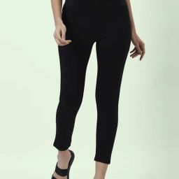 People by Pantaloons Black High Rise Tights-picture-20