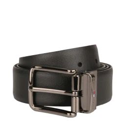 Tommy Hilfiger Black Leather Reversible Belt for Men-70