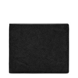 Fossil Steven Black Leather Bi-Fold Wallet for Men-image-35