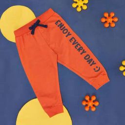 Pantaloons Baby Orange Cotton Printed Trackpants-image-45