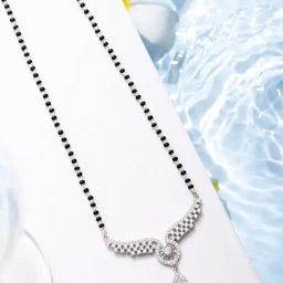Zavya 92.5 Sterling Silver Angel Wings Mangalsutra for Women-image-42