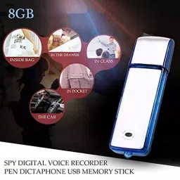 CAMLEIGH Mini USB Flash Digital Voice Recorder Assorted with 8 GB In-built Memory image 3